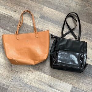 Tote Bag in Tan and Dark Brown - Versatile Everyday Carry